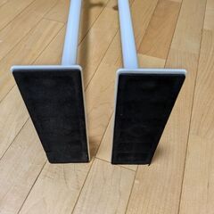 山善(YAMAZEN) 家具突っ張り棒(長さ61-100cm)2本1組 ホワイトの画像