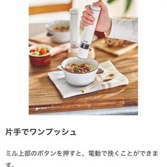 ラッセルホブス　電動ミル ソルト＆ペッパー ミニ　シルバー　7933JPの画像