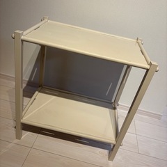 中古　高田ベッド製作所 LSワゴン(キャスター無) 幅55×奥行36×高さ70cm 白 の画像