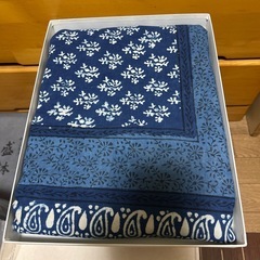 インド布　藍染の画像