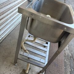 業務用 1槽シンク 一口蛇口付き 幅600×奥450×高さ800(mm) 一層シンクの画像