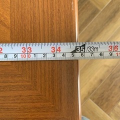 中古　木目調折りたたみ座卓 座椅子(大&小)セットの画像