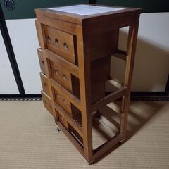 ワゴン 木製の画像