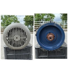 No1 東芝　TOSHIBA トウシバ　全閉モーター　モーター　FBK TIKK 三相200v 15kw 6p シャフト約48mm 重さ100kg超の画像