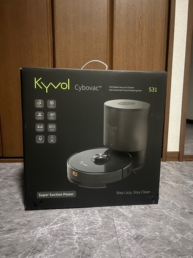 ロボット掃除機 床拭き　自動ゴミ収集付き Kyvol　 