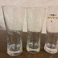 ▶︎限定品　非売品　ビールグラス  ４個セット　アサヒ　キリンの画像