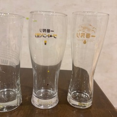 ▶︎限定品　非売品　ビールグラス  ４個セット　アサヒ　キリンの画像