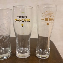 ▶︎限定品　非売品　ビールグラス  ４個セット　アサヒ　キリンの画像