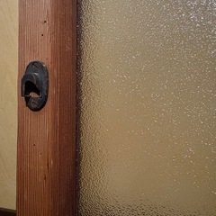 木製建具　レトロガラスの画像