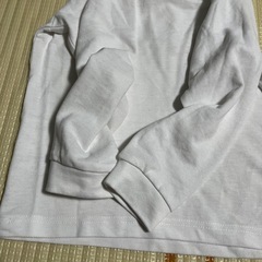 西松屋　長袖　白のポロシャツ　110cmの画像