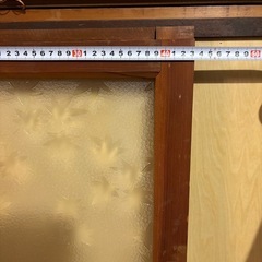 木製建具　レトロガラスの画像