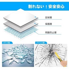 【‼️未開封‼️】貼る鏡、割れにくい素材の画像