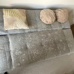 🛋 ニトリのソファベッドを無料でお譲りします（良好な状態・少し色あせあり）の画像