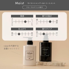 ruban de chouchou　ruban シャンプー トリートメント セット アミノ酸シャンプー【トリプルシルク成分が浸透xシャンプーだけで絹のような手触り×各400mlの画像