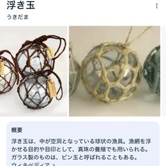 ガラスの浮き玉の画像