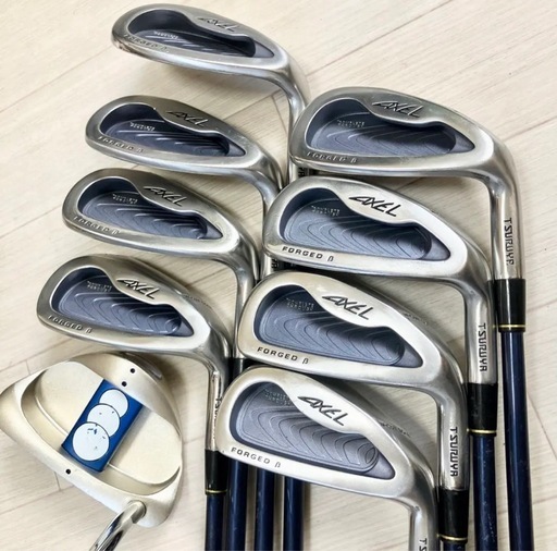 【値下】レディースゴルフセットTURUYA AXELアクセル他クラブ計12本バック付