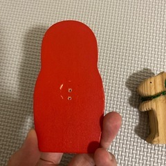 木の置物　マトリョーシカ　りすの画像
