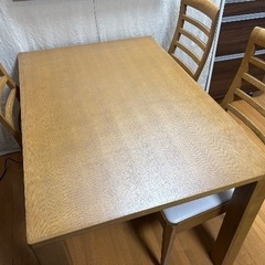 ダイニングセット　テーブル+チェア4脚　大塚家具製造販売の画像