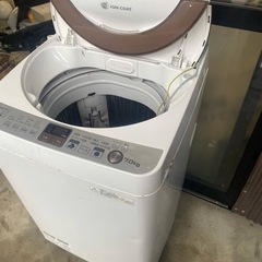  🌈福岡市内配送設置無料✨🌈全自動電気 洗濯機 シャープ SHARP ES-A70E9-N 7kgの画像