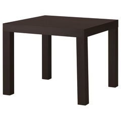 IKEA　LACK ラック サイドテーブル, ブラックブラウン, 55x55 cmの画像