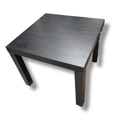 IKEA　LACK ラック サイドテーブル, ブラックブラウン, 55x55 cmの画像