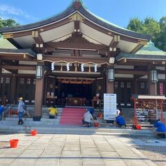 住之江公園駅　大阪護國神社境内清掃