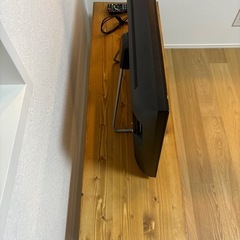 [幅117]ローテレビ台 32V型対応 パイン天然木使用 ヴィンテージ調　 LOWYA（ロウヤ）の画像