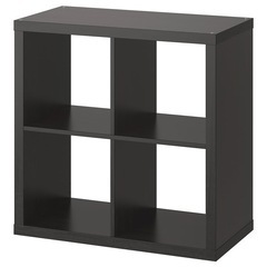 IKEA　KALLAX カラックス シェルフユニット, ブラックブラウン, 77x77 cmの画像