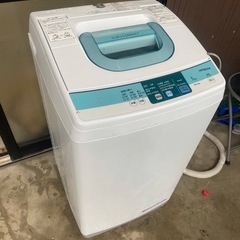  🌈福岡市内配送設置無料✨🌈日立 5.0kg 全自動洗濯機　ピュアホワイトHITACHI NW-5SR-Wの画像