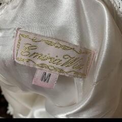 美品 エミリアウィズ ホワイトレースワンピース Vネックの画像