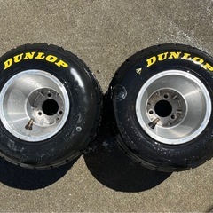 【DUNLOP製】 レーシングカート用 タイヤ 4本セットの画像