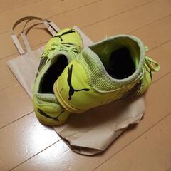 PUMA 黄緑 靴の画像