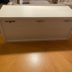 【程度は良い！早い者勝ち！】ウォールラック 扉付き棚/家具/日本製ウォールシェルフ の画像