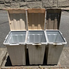 連結できるゴミ箱　33リットル×3つの画像