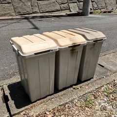 連結できるゴミ箱　33リットル×3つの画像