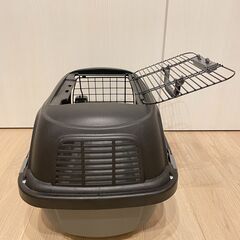 ペティオ (Petio) 2ドア スマイルキャリー ブラック ペット用 M サイズの画像