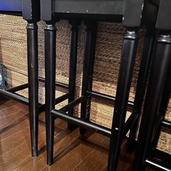 【7/25まで】 （1脚破れあり） Francfranc カウンターチェア3脚の画像