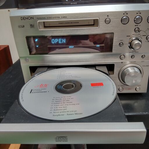 リペア済 USB/CD/MD/FM/AM/AUX/OPT光 デノン DENON D-MS3 近隣配送無料