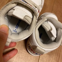 CONVERSE ベルト付きスニーカー 13.0cm ホワイトの画像