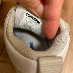 CONVERSE ベルト付きスニーカー 13.0cm ホワイトの画像
