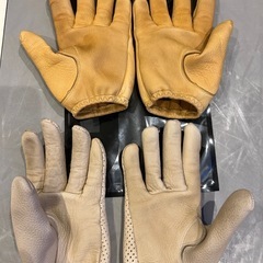 ランプグローブス  ２個セット  Mサイズ shortyキャメル punchingグレージュの画像