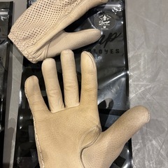 ランプグローブス  ２個セット  Mサイズ shortyキャメル punchingグレージュの画像