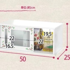 ローズ柄 両面カウンターボックスの画像