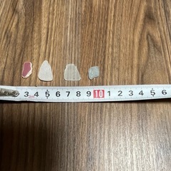 シーグラス　不規則形状4個セットの画像