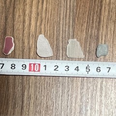 シーグラス　不規則形状4個セットの画像