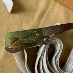 詳細不明　中古　ラッシングベルト　5個　現状品　荷締機　荷締ベルト　運搬固定具の画像