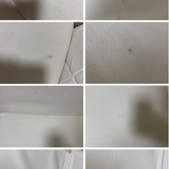 無料でお渡しします！！細枕付きローソファ  アイボリーの画像