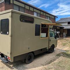 低走行　記録簿有　キッチンカー　キャンピングカー　移動販売車　ディーゼル　程度良好　バッテリー蓄電システムの画像