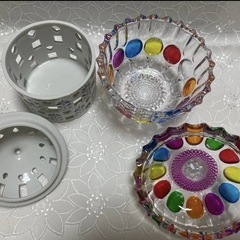 小物入れ ガラス製　陶器　2点セットの画像