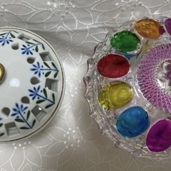 小物入れ ガラス製　陶器　2点セットの画像